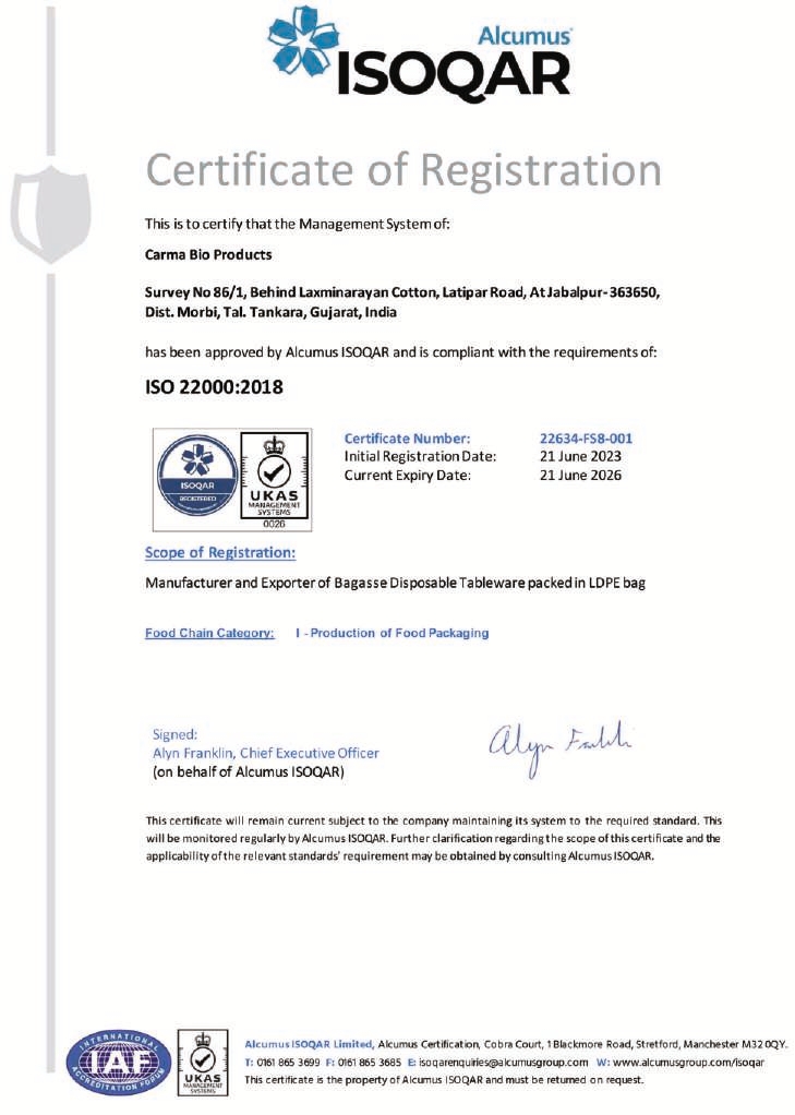 ISO Certificate